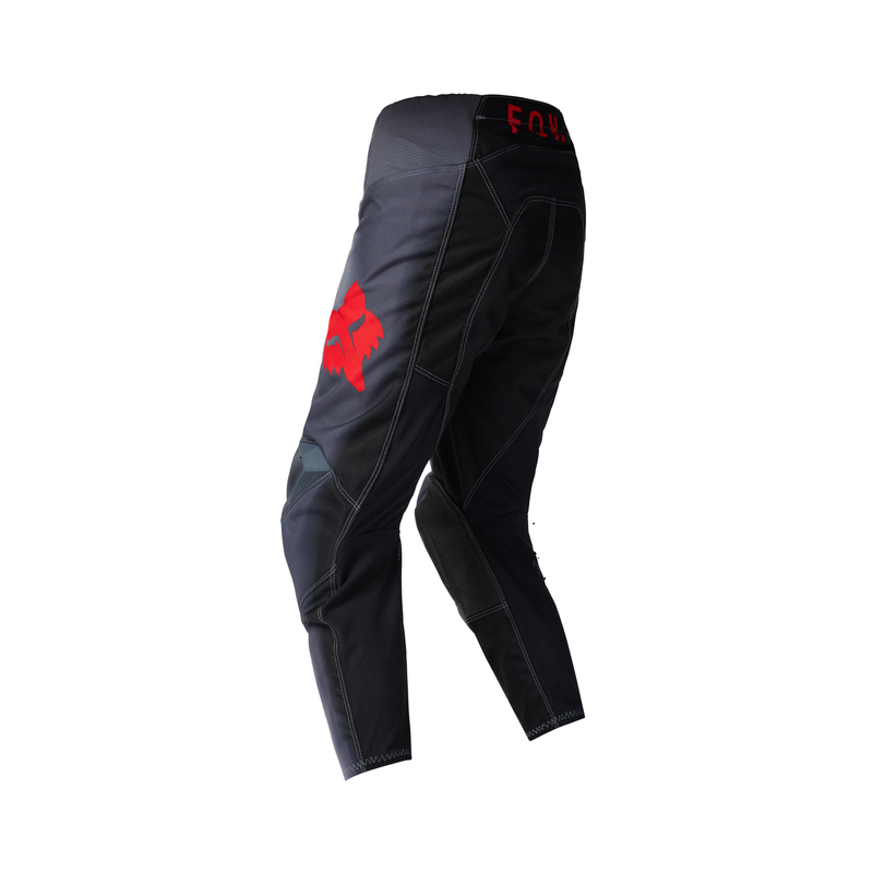 SPODNIE MOTOCYKLOWE JUNIOR FOX 180 INTERFERE GREY RED Y26