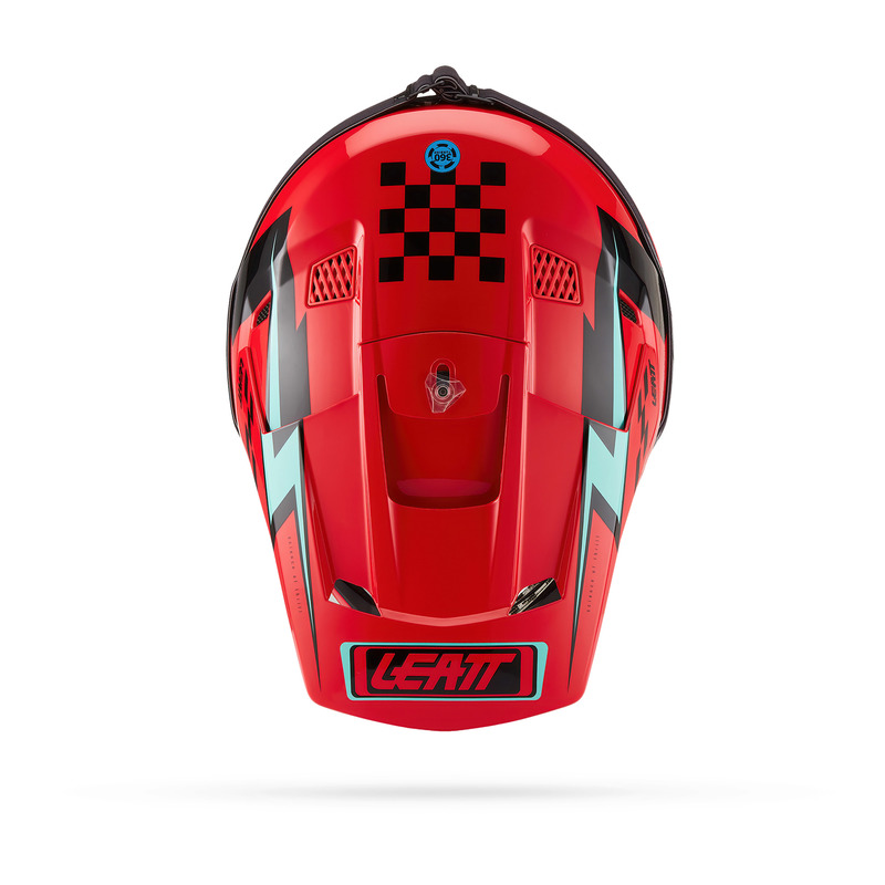KASK MOTOCYKLOWY Z GOGLAMI LEATT KIT MOTO 3.5 RED XL
