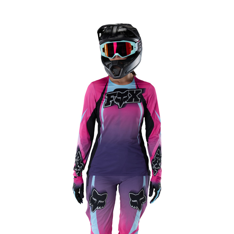 KOSZULKA ROWEROWA Z DŁUGIM RĘKAWEM DAMSKA FOX FLEXAIR LS TS57 SE PINK XL