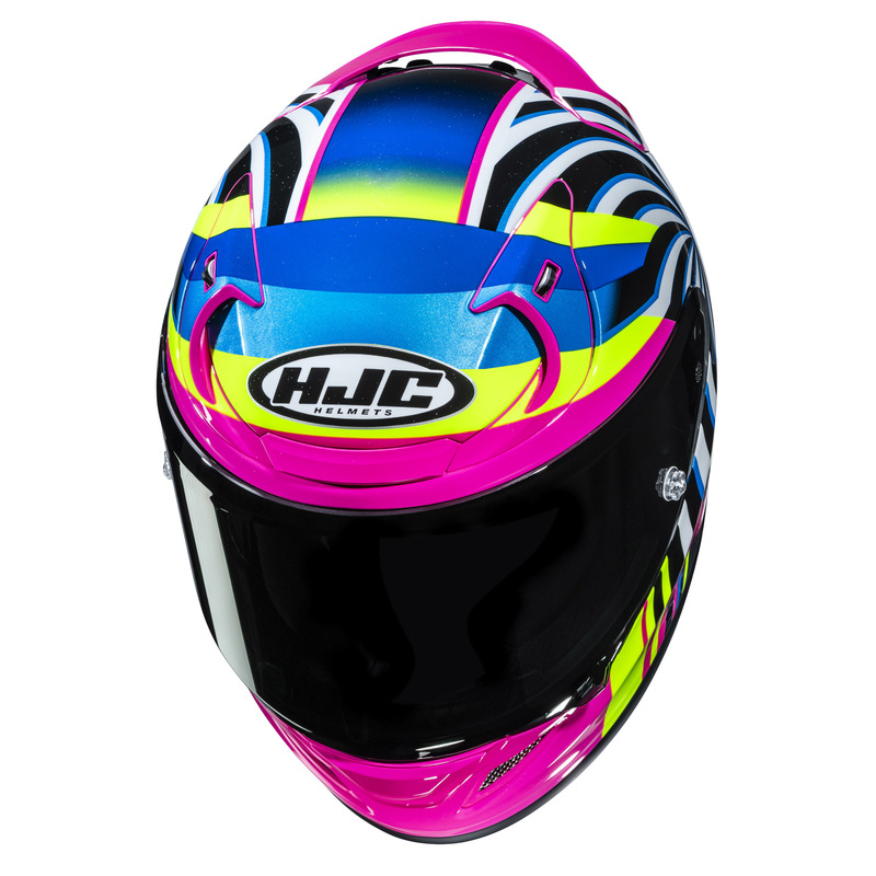 KASK MOTOCYKLOWY HJC RPHA12 LIF BLUE PINK L