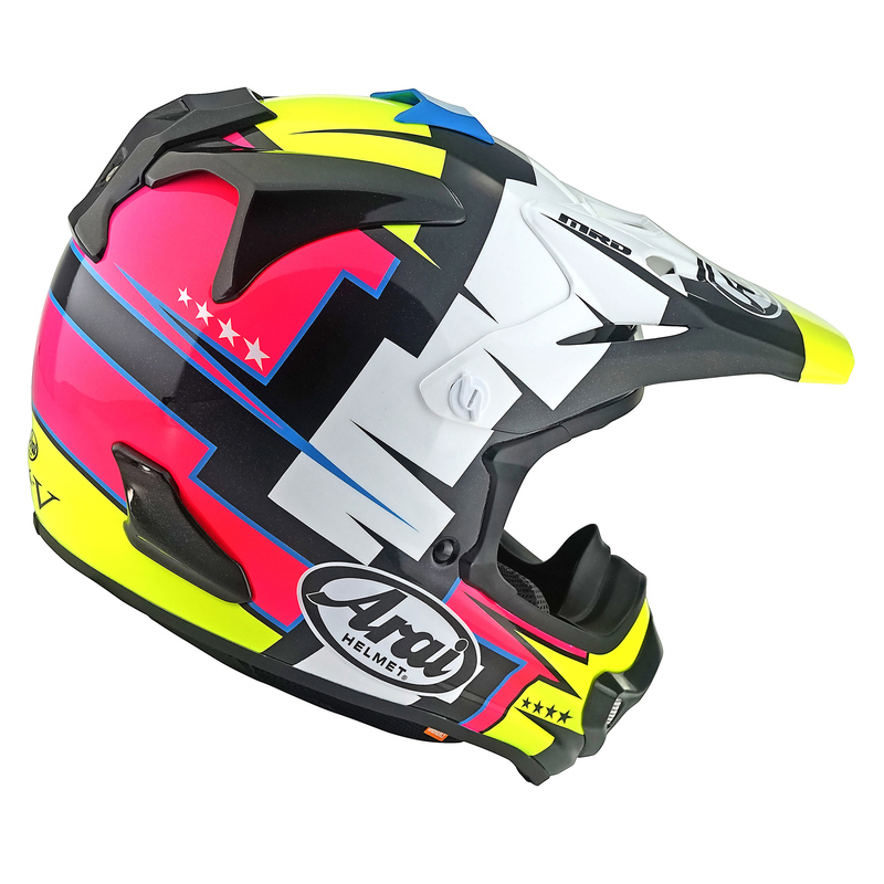 KASK MOTOCYKLOWY ARAI MX-V EVO BATTLE YELLOW XS