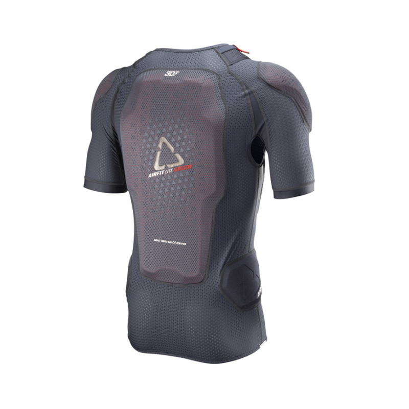 T-SHIRT Z OCHRANIACZAMI LEATT 3DF AIRFIT LITE EVO BLACK (160-166CM)