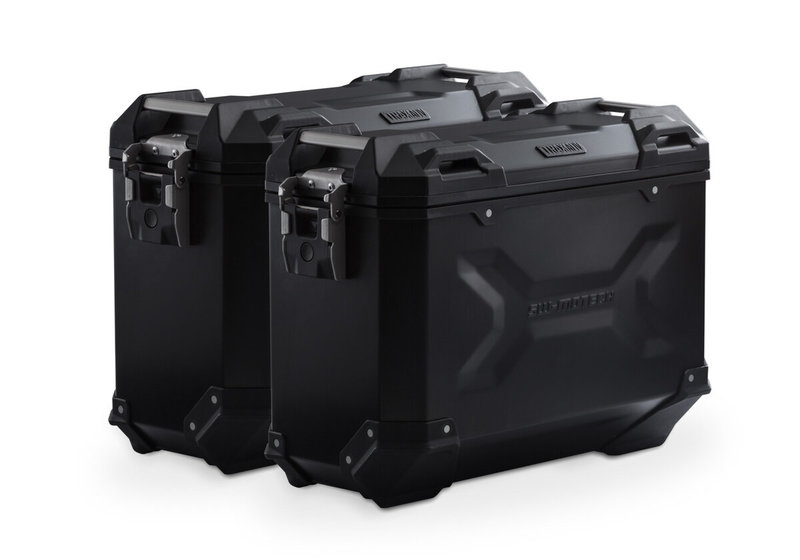 ZESTAW KUFRÓW BOCZNYCH TRAX ADV I STELAŻY SW-MOTECH MOTO MORINI X-CAPE 650 (21-)BLACK 37/37L