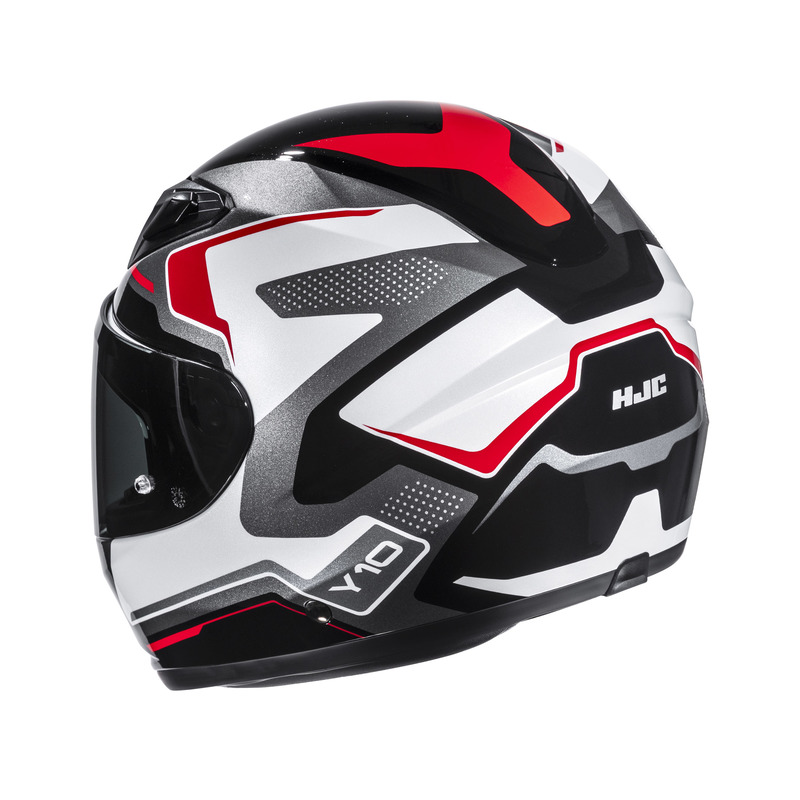KASK MOTOCYKLOWY JUNIOR HJC Y10 CRIC SILVER WHITE M