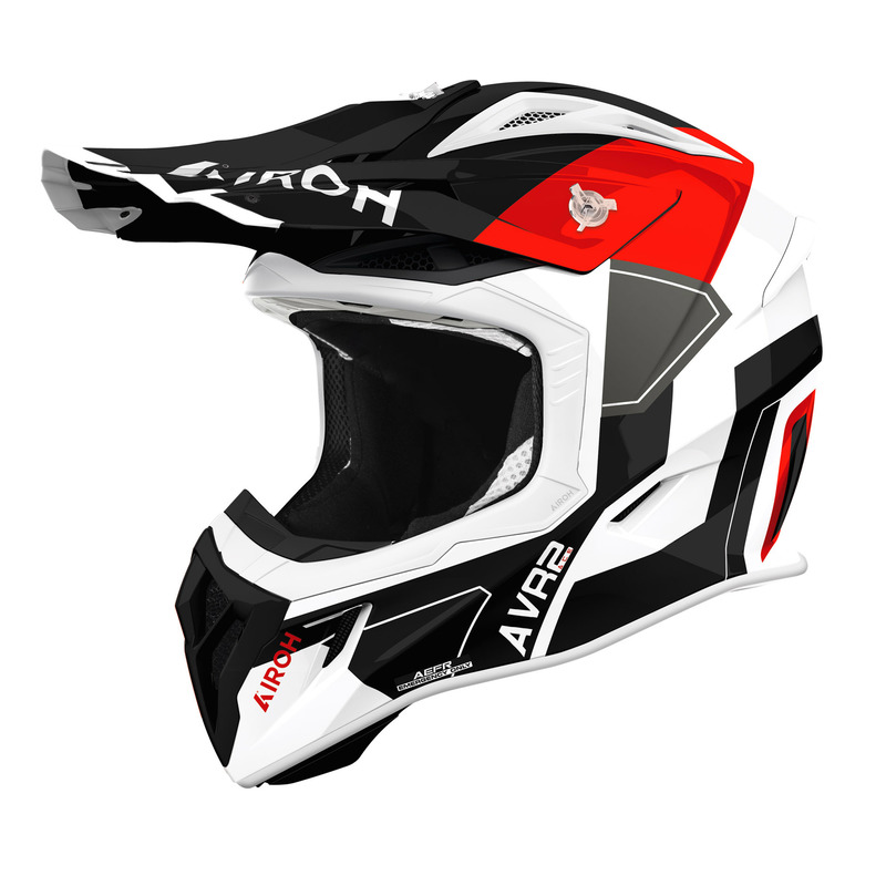 KASK MOTOCYKLOWY AIROH AVIATOR ACE 2 SHIELD RED GLOSS