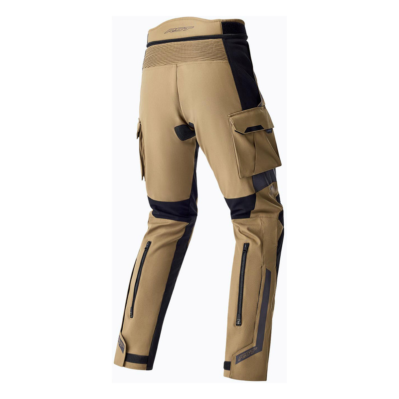 SPODNIE MOTOCYKLOWE TEKSTYLNE RST PRO SERIES ADVENTURE D3O SAND BLACK S
