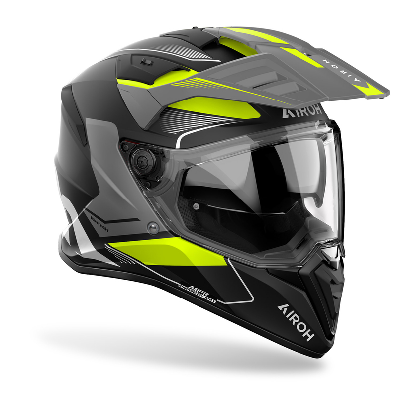 KASK MOTOCYKLOWY AIROH BADX-X TUNE YELLOW MATT
