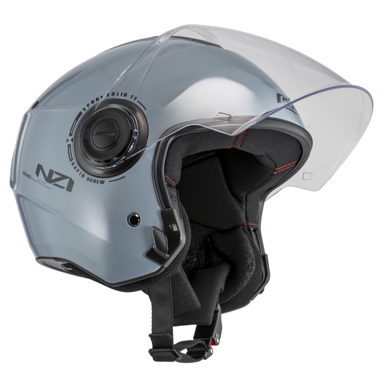 KASK MOTOCYKLOWY NZI CIVIC SOLID NOUVEAU NARDO GREY XS