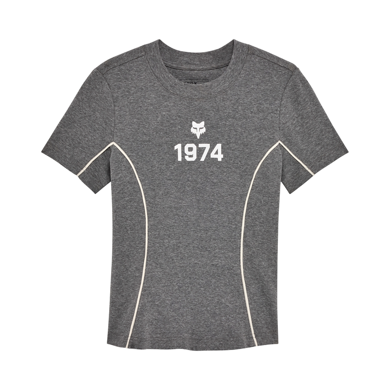 T-SHIRT DAMSKI FOX MOTO-X FITTED HEATHER GRAPHITE