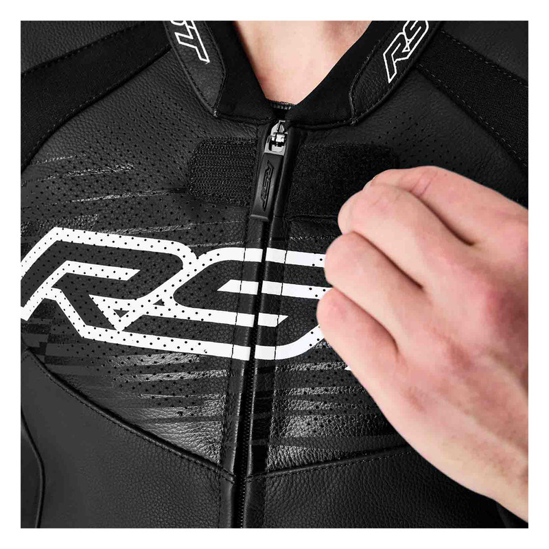 KURTKA MOTOCYKLOWA SKÓRZANA RST TRACTECH EVO D3O BLACK WHITE S