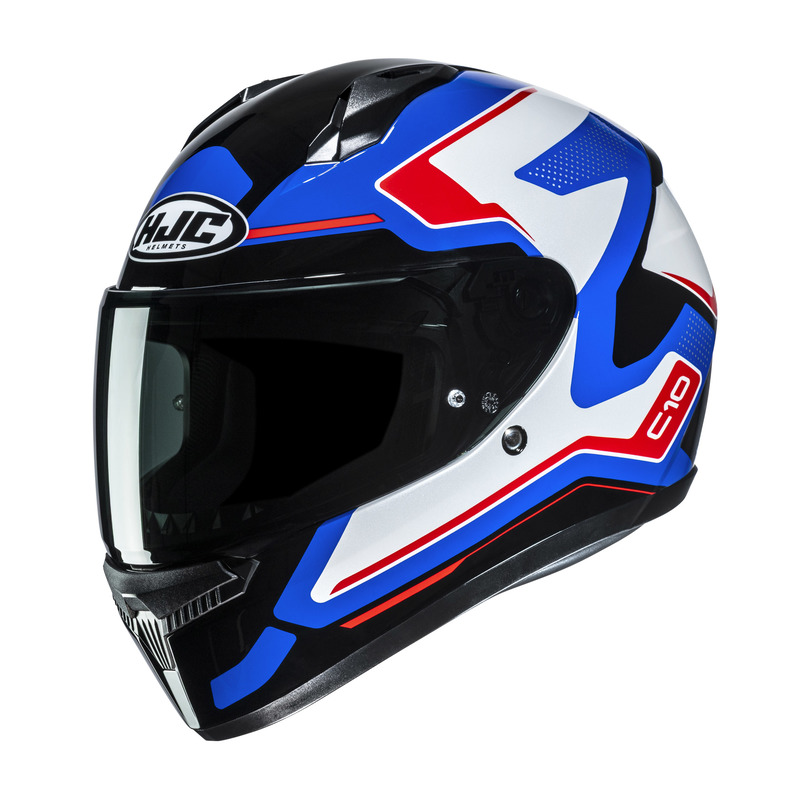 KASK MOTOCYKLOWY HJC C10 CRIC BLUE WHITE XL