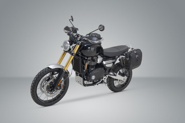 ZESTAW SAKWA I STELAŻ LEGEND GEAR SW-MOTECH TRIUMPH SCRAMBLER 1200 XC/XE (18-), X/XE (23-) BLACK