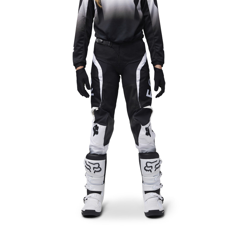 SPODNIE MOTOCYKLOWE JUNIOR FOX 180 LEAN BLACK WHITE