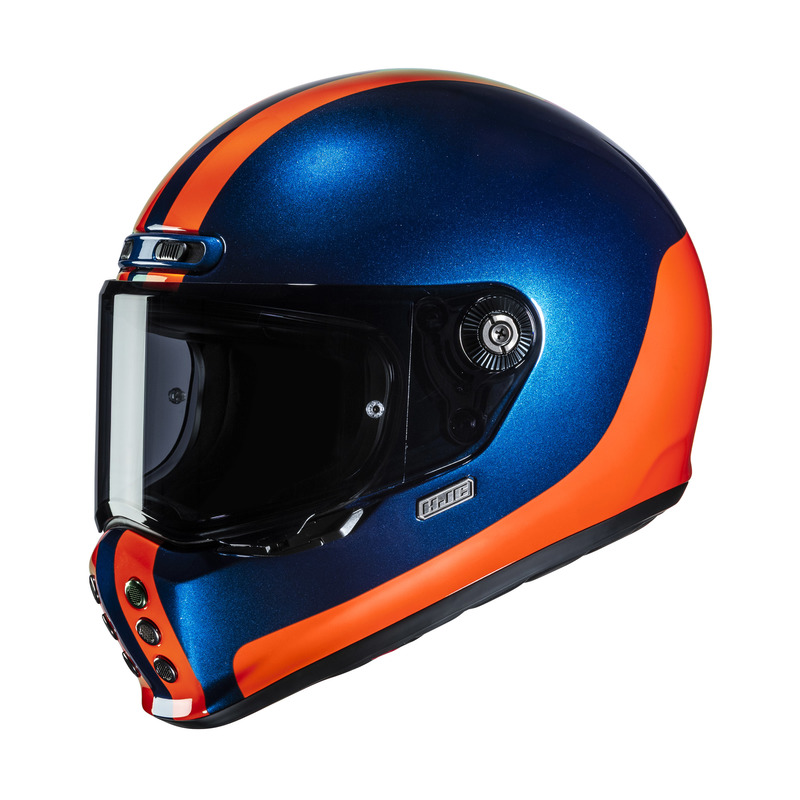 KASK MOTOCYKLOWY HJC V10 CORE BLUE ORANGE S