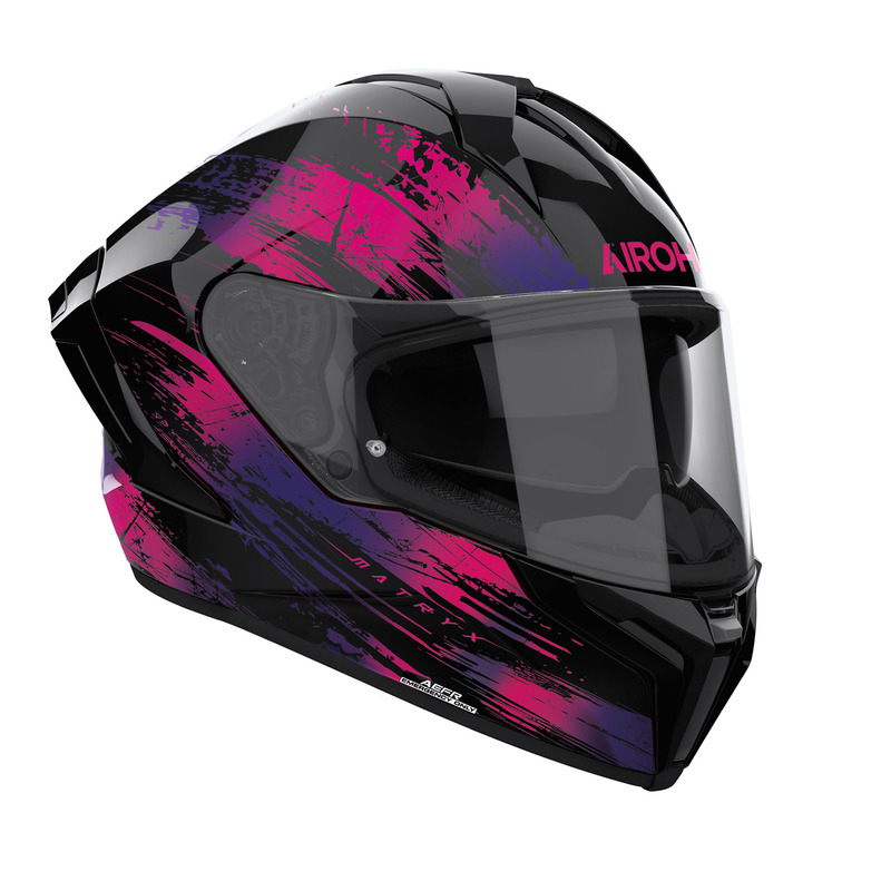 KASK MOTOCYKLOWY AIROH MATRYX REFLEX VIOLET GLOSS M