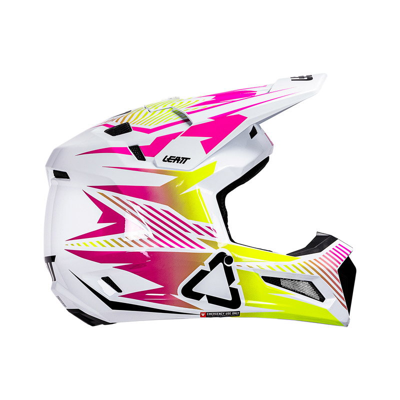 KASK MOTOCYKLOWY Z GOGLAMI LEATT KIT MOTO 3.5 STORM PINK