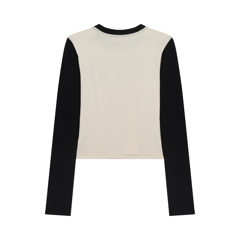 KOSZULKA Z DŁUGIM RĘKAWEM DAMSKA FOX COLDPRESS RIB LS PEARL WHITE
