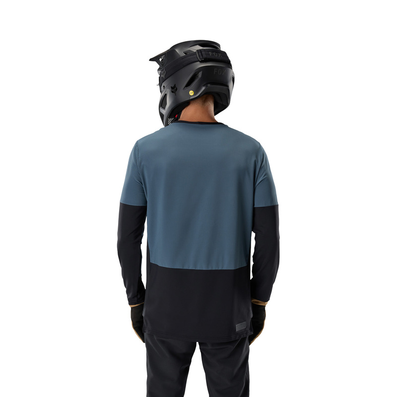KOSZULKA ROWEROWA Z DŁUGIM RĘKAWEM FOX DEFEND THERMAL DEEP COBALT XL