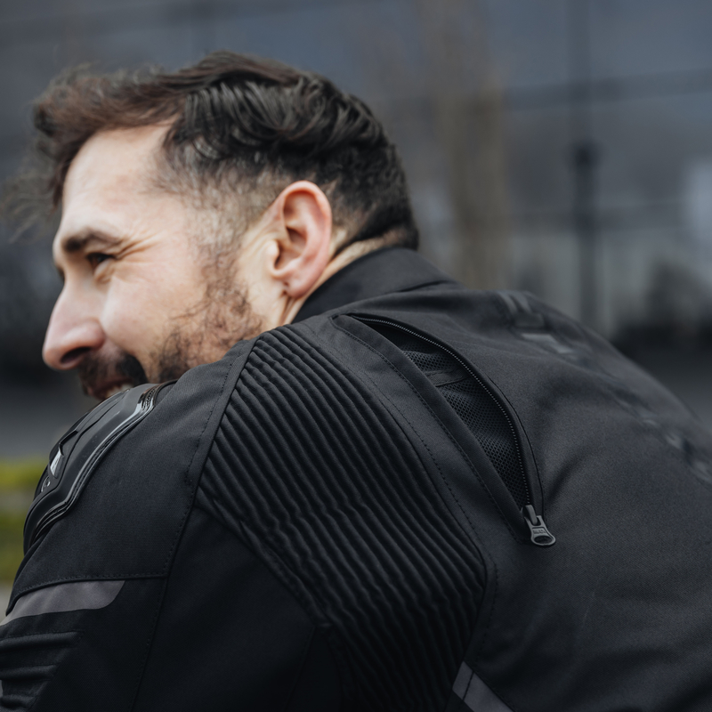 KURTKA MOTOCYKLOWA TEKSTYLNA REBELHORN VANDAL BLACK