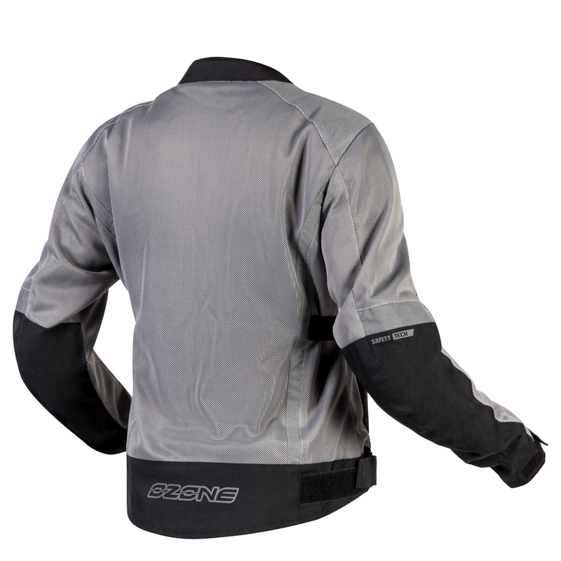 KURTKA MOTOCYKLOWA TEKSTYLNA DAMSKA OZONE DART SILVER BLACK W8XL