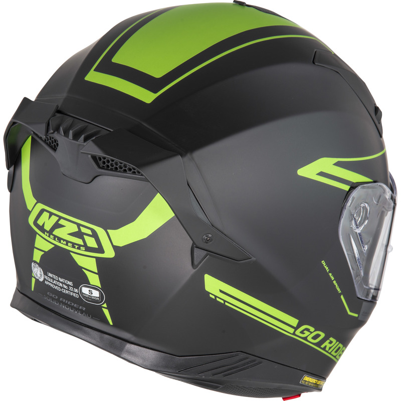 KASK MOTOCYKLOWY NZI GO RIDER STREAM DUO SOLID NOUVEAU BLACK K MATT S