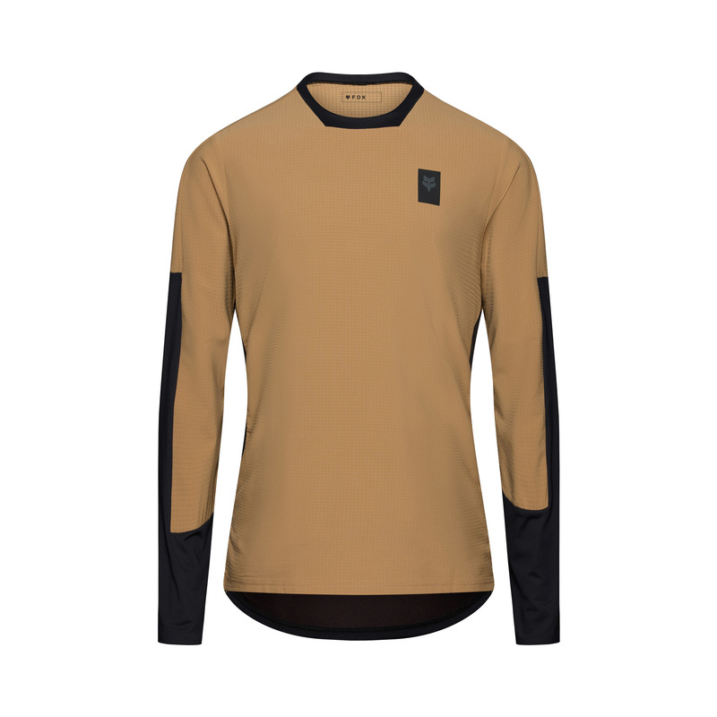 KOSZULKA ROWEROWA Z DŁUGIM RĘKAWEM FOX DEFEND THERMAL BROWN SUGAR M