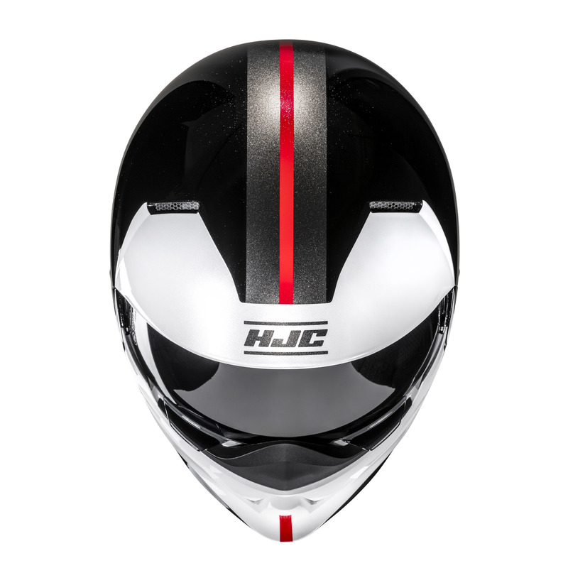 KASK MOTOCYKLOWY HJC I20N VENA WHITE BLACK S
