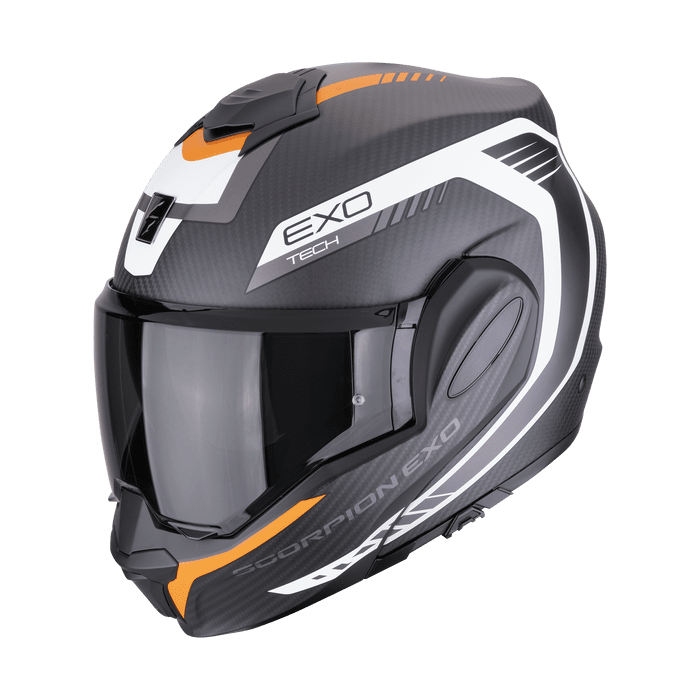 SCORPION KASK EXO-TECH CARBON COSY MAT BK-ORAN S