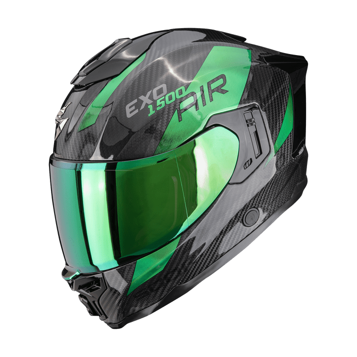 SCORPION KASK EXO-1500 CARBON AIR PLATT BK-GREEN