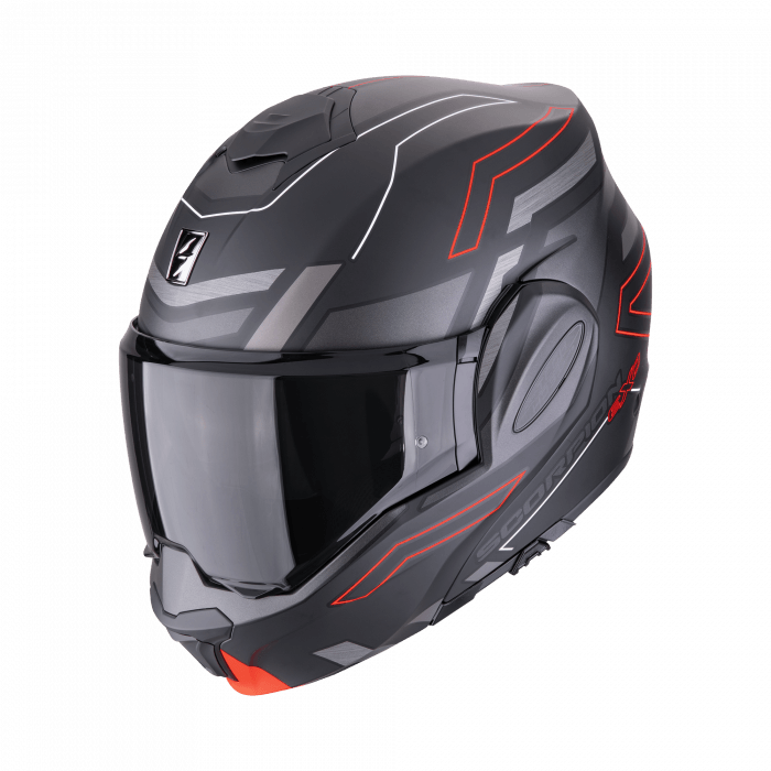SCORPION KASK EXO-TECH CONQUER MAT BK-RED L