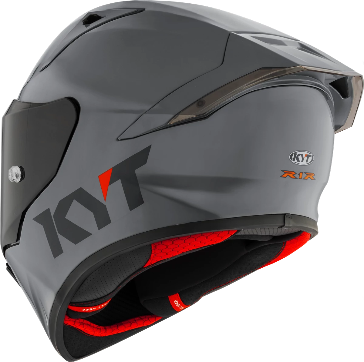 Kask motocyklowy KYT R1R SZARY E06