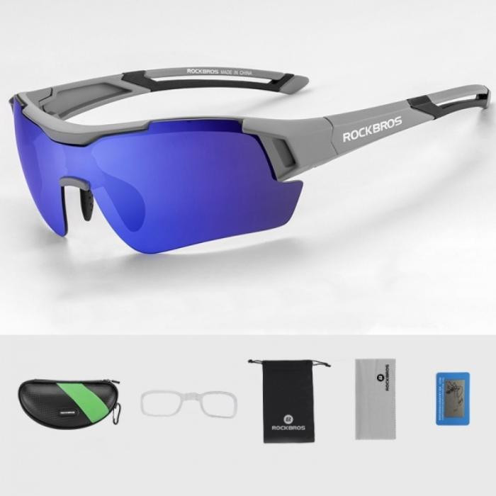 Okulary rowerowe / sportowe z polaryzacją ROCKBROS UV400 (10117) szare