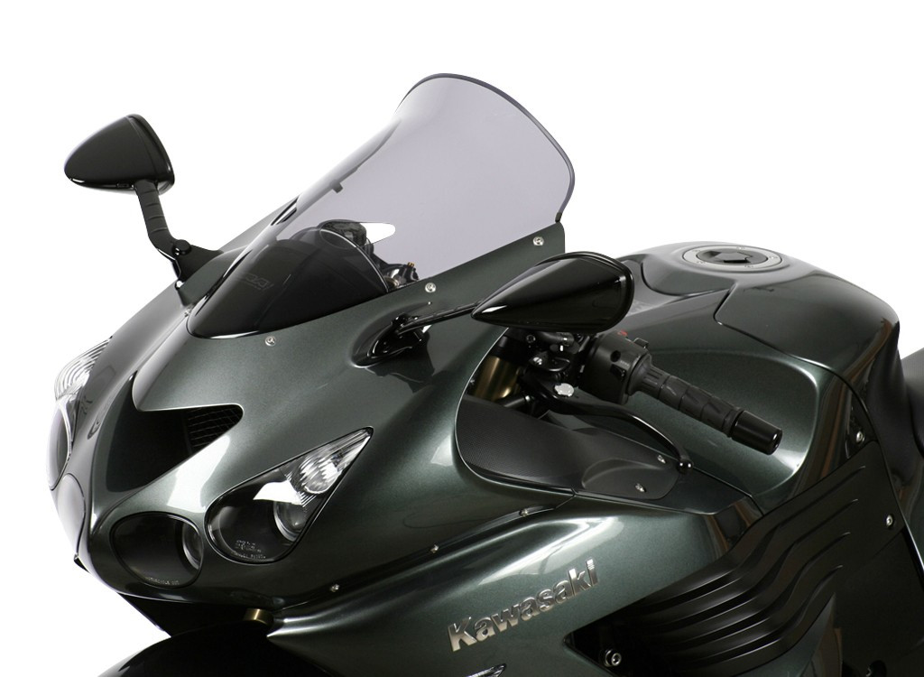 Szyba motocyklowa MRA KAWASAKI ZZR 1400 ZXT40A/ZXT40C/ZXT40E/ZX14 2006-, forma T, czarna
