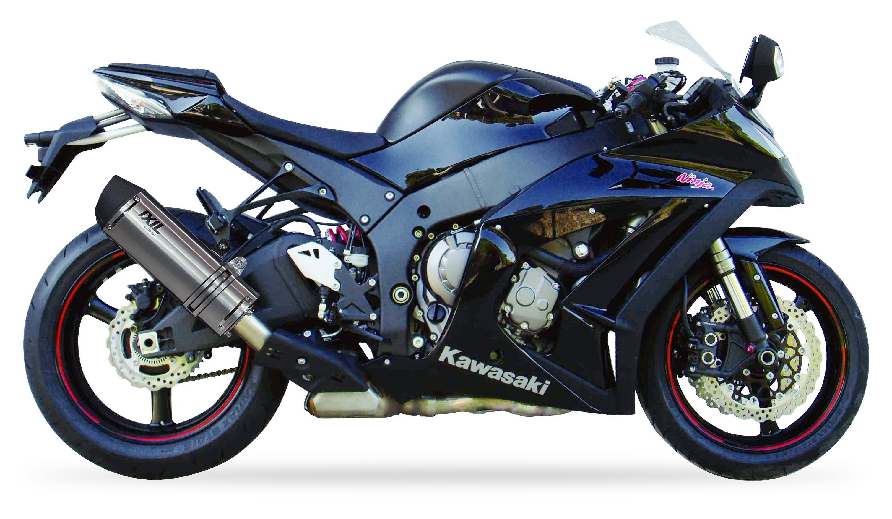 Tłumik IXIL KAWASAKI ZX-10 R 16-20 (ZXT00S) typ SOVE (waga: 3000g, długość: 423 mm., materiał: Inox AISI304, kolor: Black painte