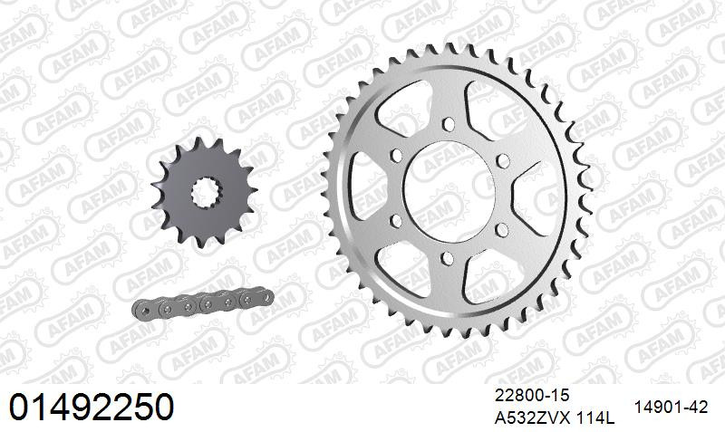 Zestaw napędowy AFAM do SUZUKI GSX-R 1100 W P,R