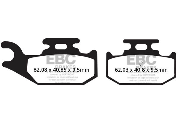 EBC Brakes Klocki hamulcowe EBC FA428TT (kpl. na 1 tarcze)
