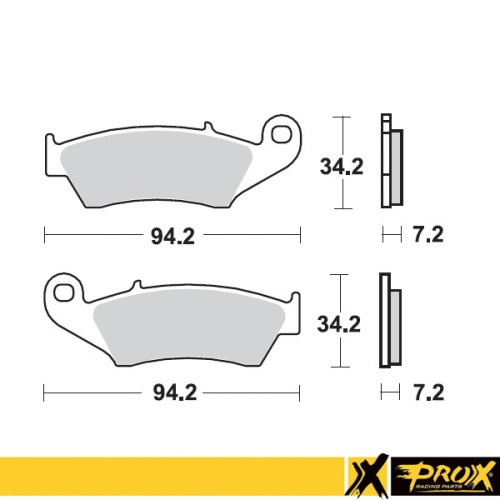 ProX Klocki Hamulcowe Przednie CRF250/450R '02-20 + KX250F/450F '04-20 (OEM: 5DH-W0045-00-00) (odpowiednik EBC FA185) - BOX 10 s