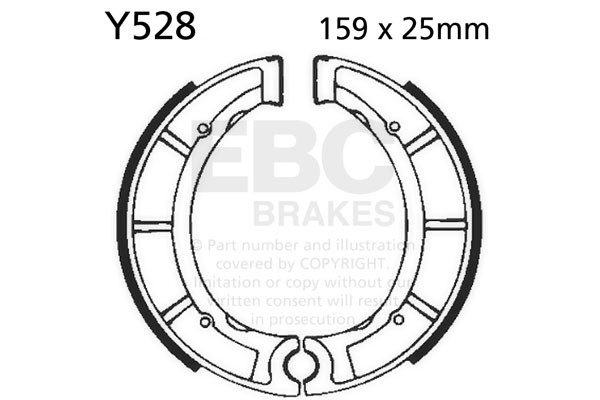 EBC Brakes Szczęki hamulcowe EBC Y528 (1 kpl.)