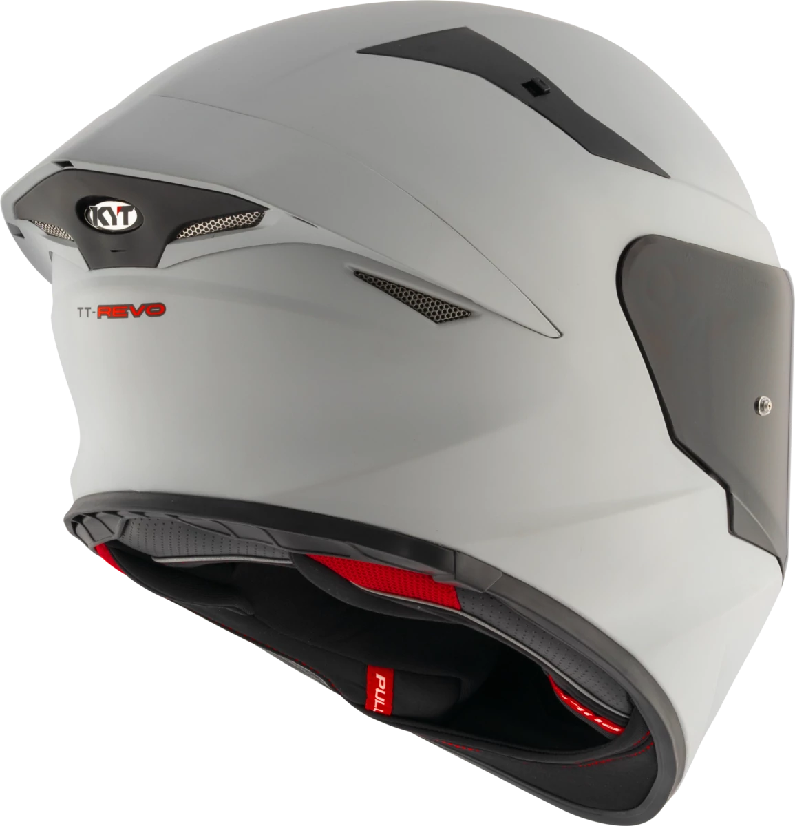 Kask motocyklowy KYT TT-REVO PLAIN MATT Asp Szary