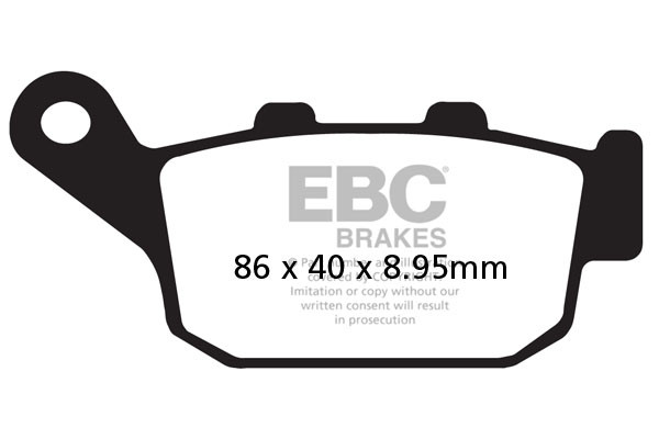 EBC Brakes Klocki hamulcowe EBC FA496V V-PAD (kpl. na 1 tarcze)