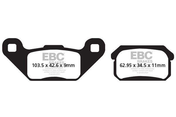 EBC Brakes Klocki hamulcowe EBC FA431TT (kpl. na 1 tarcze)