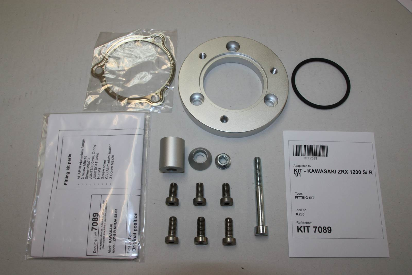 Tłumik IXIL KAWASAKI ZRX 1200 S - R 01-07 (ZRT20A) typ SOVE (waga: 3000g, długość: 423 mm., materiał: Inox AISI304, kolor: Black