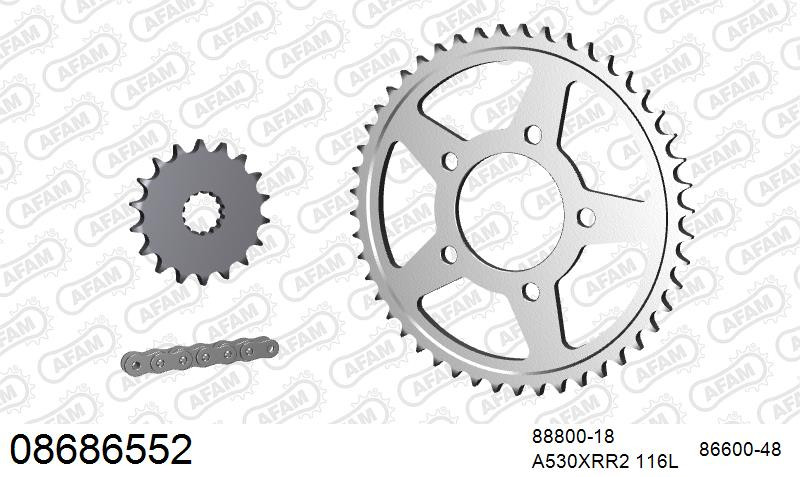 Zestaw napędowy AFAM do TRIUMPH Tiger 900, Tiger 900 i, Tiger 955