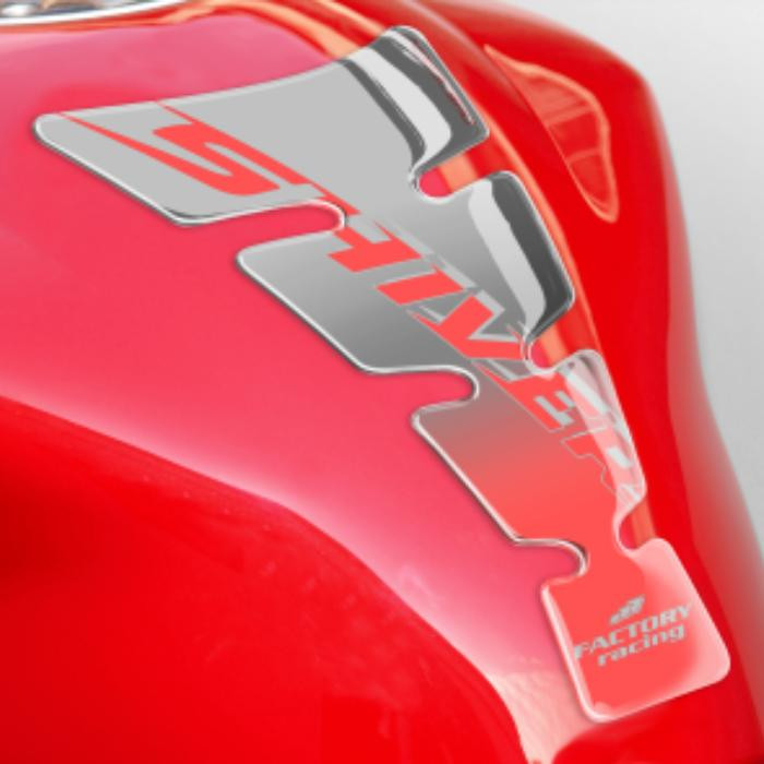 ONEDESIGN Tankpad Spirit shape logo Shiver srebrny/transparentny