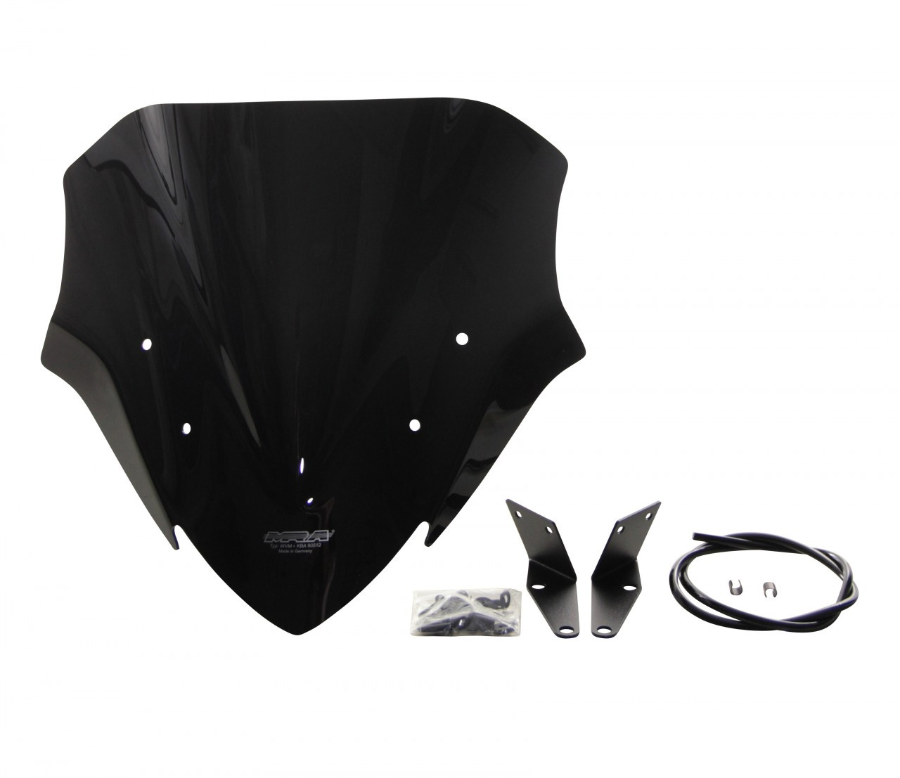Szyba motocyklowa MRA KAWASAKI NINJA 650 EX650K, EX650KA2 2017-2019, forma RM, czarna