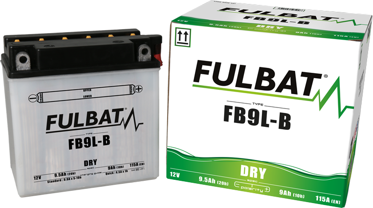 Akumulator FULBAT FUL DRY - FB9L-B / YB9L-B (suchy, obsługowy, kwas w zestawie)