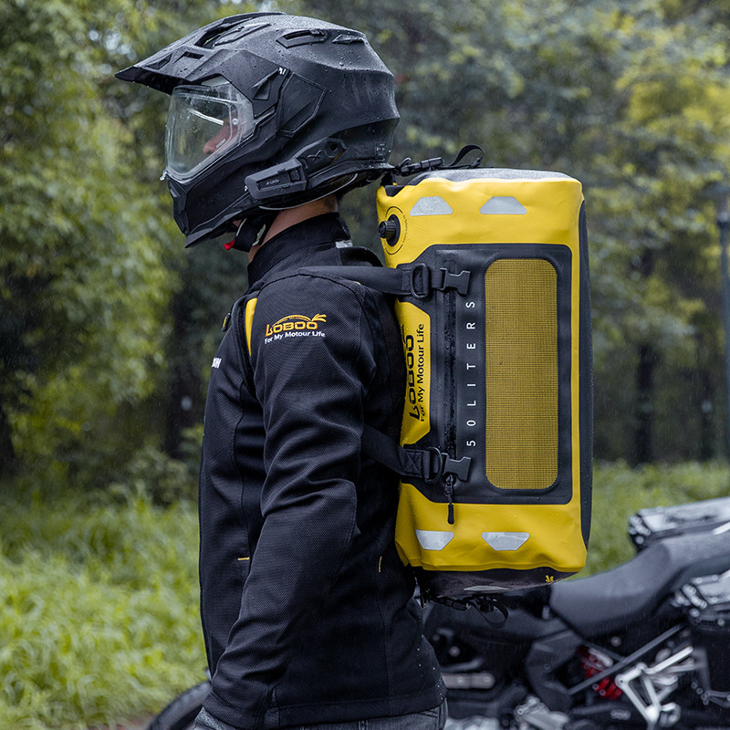 LOBOO Torba motocyklowa TPU czarna 80L
