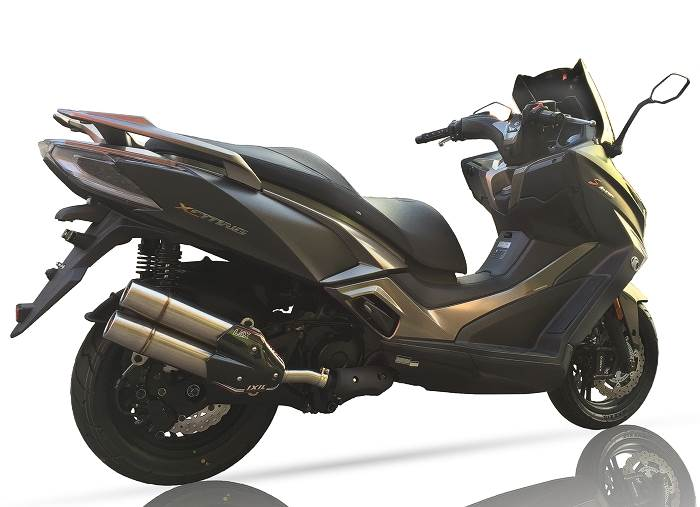 Tłumik IXIL KYMCO XCITING 400 (D6) typ L5X (waga: 3000g, długość: 430 mm., materiał: Inox AISI304, kolor: Matt polished) SLIP ON