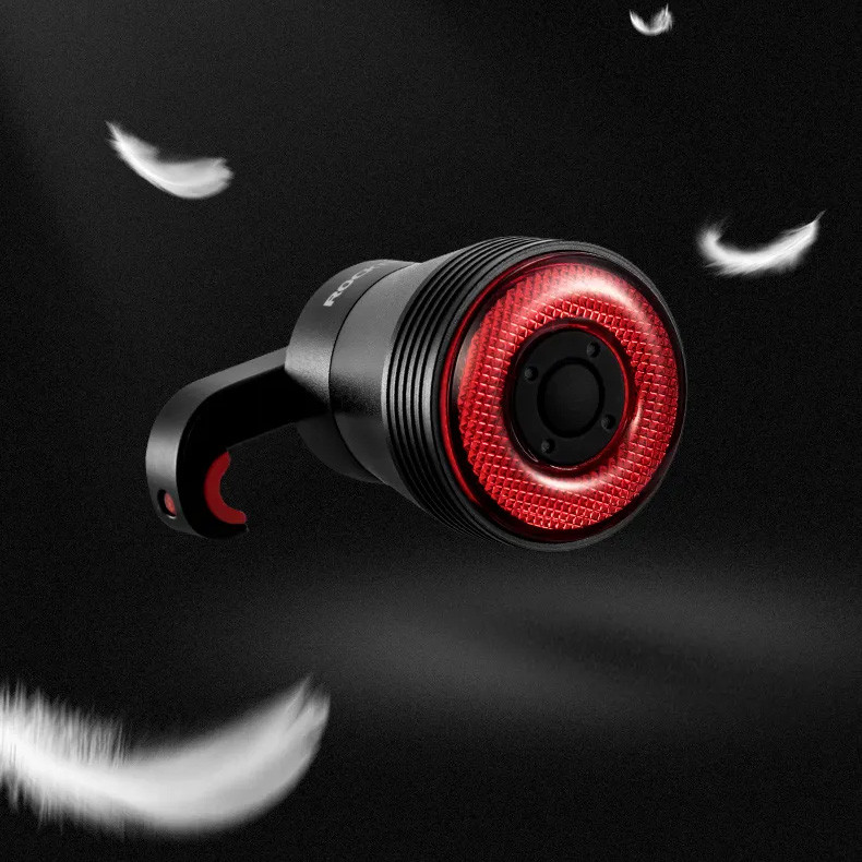 Lampka rowerowa tylna Rockbros TL907Q51 LED USB ze światłem STOP pod siodło