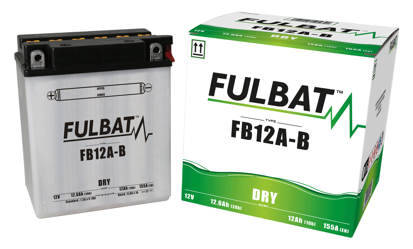 Akumulator FULBAT FUL DRY - FB12A-B / YB12A-B (suchy, obsługowy, kwas w zestawie)